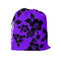 Violet Dark Hawaiian Drawstring Pouches (Extra Large) View2