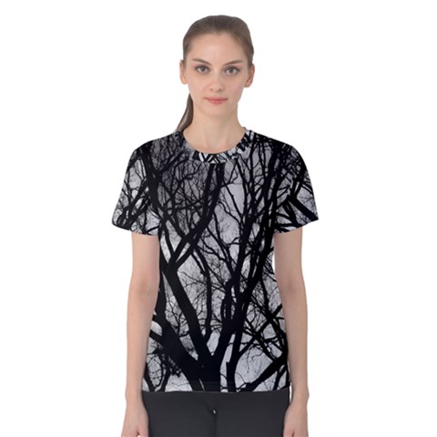 Winter Treescape Women s Cotton Tee by RoseanneJonesPhotography