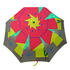Abstract Bird Folding Umbrellas by Valentinaart