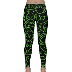 Alien Invasion  Yoga Leggings  by BubbSnugg