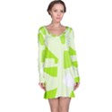 Green abstract design Long Sleeve Nightdress View1