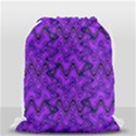 Purple Wavey Squiggles Drawstring Bag (Small) View1