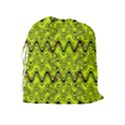 Yellow Wavey Squiggles Drawstring Pouches (Extra Large) View2