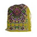 Fantasy Flower Peacock With Some Soul In Popart Drawstring Pouches (XXL) View1
