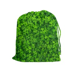 Shamrock Clovers Green Irish St  Patrick Ireland Good Luck Symbol 8000 Sv Drawstring Pouches (extra Large) by yoursparklingshop