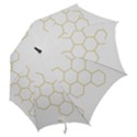 Honeycomb pattern graphic design Hook Handle Umbrella (Small) View2