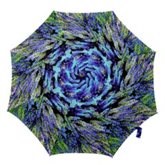 Colorful Floral Art Hook Handle Umbrellas (large) by yoursparklingshop