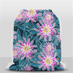 Whimsical Garden Drawstring Bag (small) by DanaeStudio