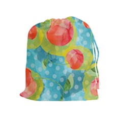 Red Cherries Drawstring Pouches (extra Large) by DanaeStudio