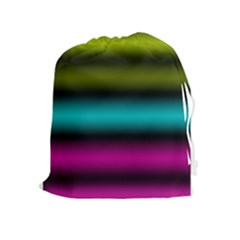 Dark Green Mint Blue Lilac Soft Gradient Drawstring Pouches (extra Large) by designworld65