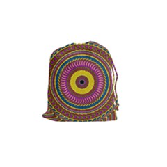 Ornament Mandala Drawstring Pouches (small)  by designworld65