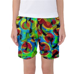 Colorful Smoothie  Women s Basketball Shorts by Valentinaart
