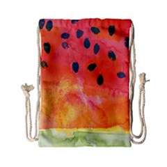 Abstract Watermelon Drawstring Bag (small) by DanaeStudio