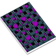 Purple Love Large Memo Pads by Valentinaart