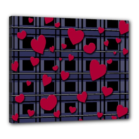 Decorative Love Canvas 24  X 20  by Valentinaart