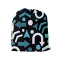 Cyan direction  Drawstring Pouches (Extra Large) View2