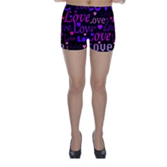 Love Pattern 2 Skinny Shorts by Valentinaart