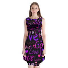Love Pattern 2 Sleeveless Chiffon Dress   by Valentinaart