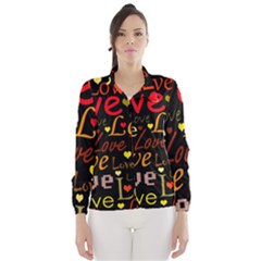Love Pattern 3 Wind Breaker (women) by Valentinaart