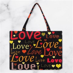 Love Pattern 3 Medium Tote Bag by Valentinaart