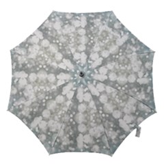 Light Circles, Watercolor Art Painting Hook Handle Umbrellas (large) by picsaspassion