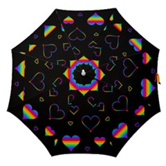 Rainbow Harts Straight Umbrellas by Valentinaart