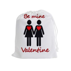 Be My Valentine 2 Drawstring Pouches (extra Large) by Valentinaart