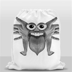 Body Part Monster Illustration Drawstring Bag (small) by dflcprints