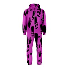 Gentleman - Magenta Pattern Hooded Jumpsuit (kids) by Valentinaart