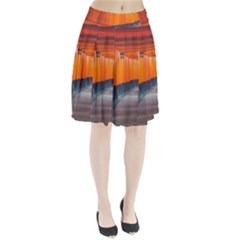 Architecture Art Bright Color Pleated Skirt by Amaryn4rt