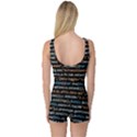Close Up Code Coding Computer One Piece Boyleg Swimsuit View2