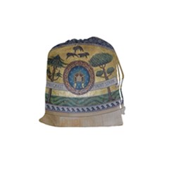 Peace Monument Werder Mountain Drawstring Pouches (medium)  by Amaryn4rt