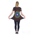Artskop Kaleidoscope Pattern Ornamen Mantra Short Sleeve Tunic  View2