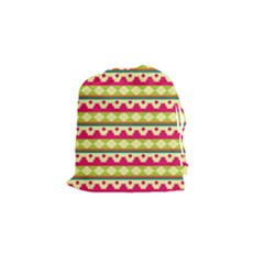 Tribal Pattern Background Drawstring Pouches (small) 
