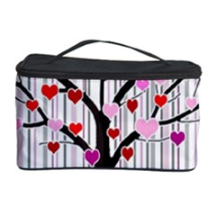 Valentine s Day Tree Cosmetic Storage Case by Valentinaart