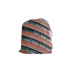 Architecture Building Glass Pattern Drawstring Pouches (small)  by Amaryn4rt