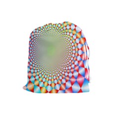 Color Abstract Background Textures Drawstring Pouches (large)  by Amaryn4rt