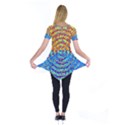 Background Color Game Pattern Short Sleeve Tunic  View2