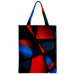 3d And Abstract Zipper Classic Tote Bag by Nexatart