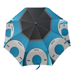 Digital Mp3 Musik Player Folding Umbrellas by Nexatart