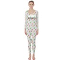 Fruit Pattern Vector Background Long Sleeve Catsuit View1