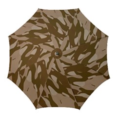 Background For Scrapbooking Or Other Beige And Brown Camouflage Patterns Golf Umbrellas by Nexatart