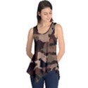 Background For Scrapbooking Or Other Camouflage Patterns Beige And Brown Sleeveless Tunic View1