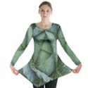 Bright Cabbage Color Dew Flora Long Sleeve Tunic  View1