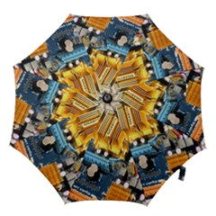 Technology Computer Chips Gigabyte Hook Handle Umbrellas (medium) by Nexatart