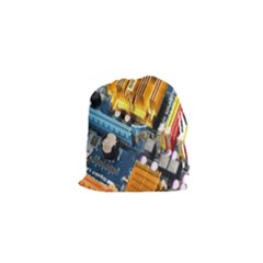 Technology Computer Chips Gigabyte Drawstring Pouches (xs)  by Nexatart