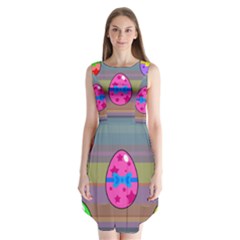 Holidays Occasions Easter Eggs Sleeveless Chiffon Dress   by Nexatart