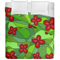 Flowers Duvet Cover Double Side (california King Size) by Valentinaart