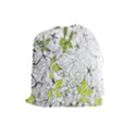 Floral Pattern Background Drawstring Pouches (Large)  View1