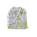 Floral Pattern Background Drawstring Pouches (Large)  View2